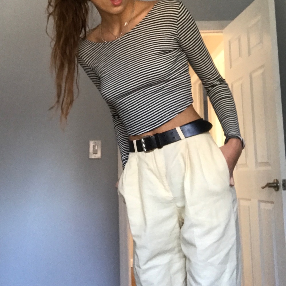 Brandy melville striped long sleeve t shirt